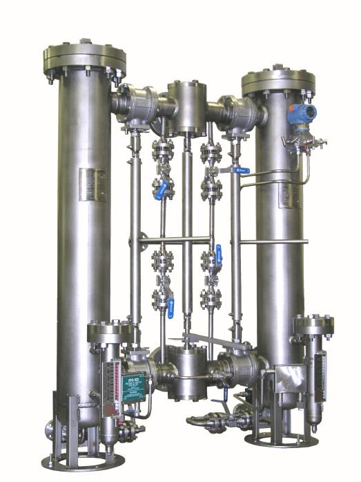 Hilco duplex filter housing — fuel gas high-flow configuration