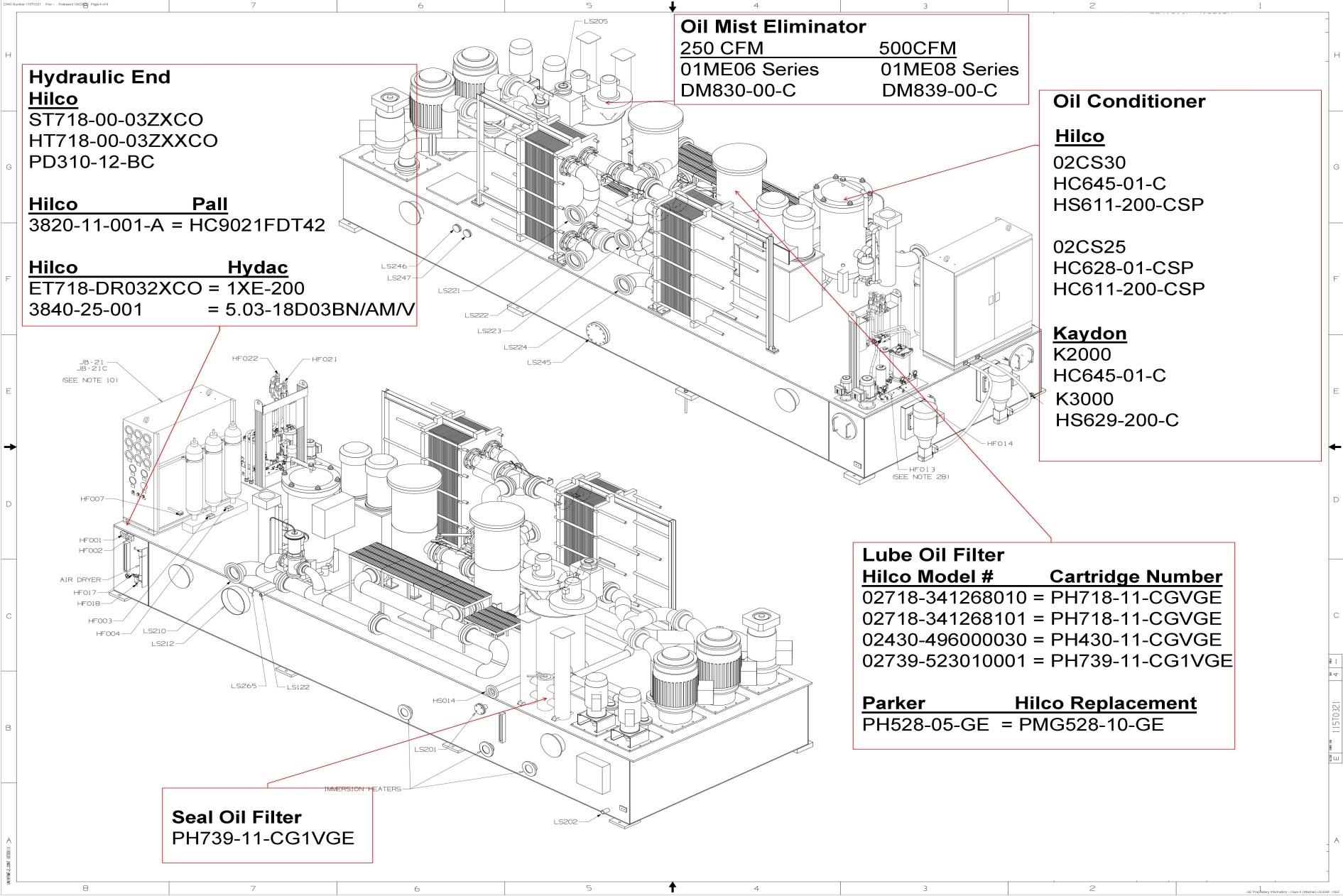 Hilco high-capacity VME system installed on steam turbine lube oil reservoir